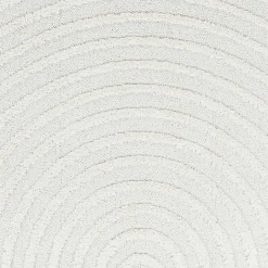 Clearance Kirklands Home Geometric Lines Tassel Area Rug, 6x9 Ivory