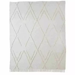 Hot Kirklands Home Geometric Queen Coverlet Ivory