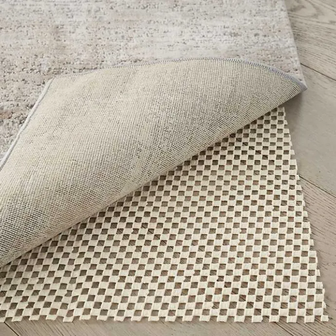 New Kirklands Home Gridlock Non-Slip Rug Pad, 6x9 Ivory