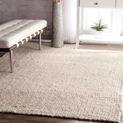 New Kirklands Home Halsey Area Rug, 5x8 Ivory