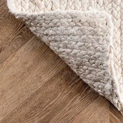 Online Kirklands Home Hand Woven Rigo Jute Area Rug, 9x12 Ivory