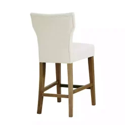 Hot Kirklands Home Ivory Harrison Tufted Counter Stool White