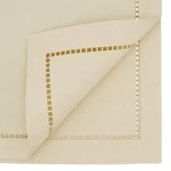 Outlet Kirklands Home Ivory Hemstitch Border Table Runner White