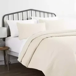 Kirklands Home Herringbone Quilted 2-pc. Twin Coverlet Set Ivory