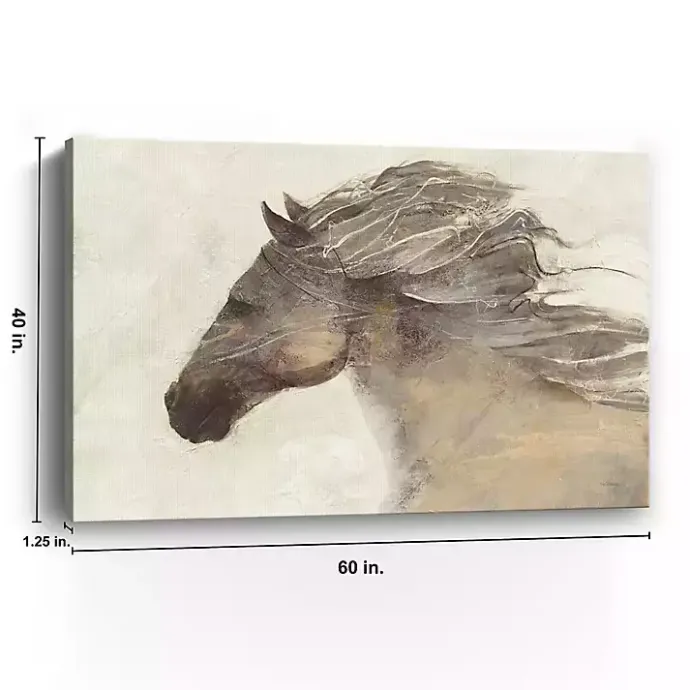 Clearance Kirklands Home Ivory Into the Wind Canvas Art Print, 60x40 in.