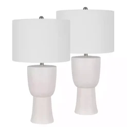 Online Kirklands Home Ivory Maddie Table Lamps, Set of 2 White