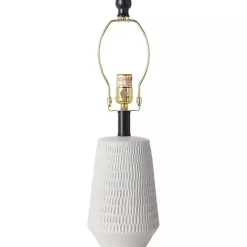 Best Kirklands Home Modern Etched Table Lamp Ivory