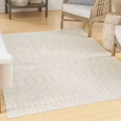 Discount Kirklands Home Moroccan Washable Area Rug, 5x7 Ivory