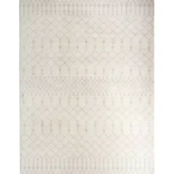 Hot Kirklands Home Moroccan Washable Area Rug, 9x12 Ivory