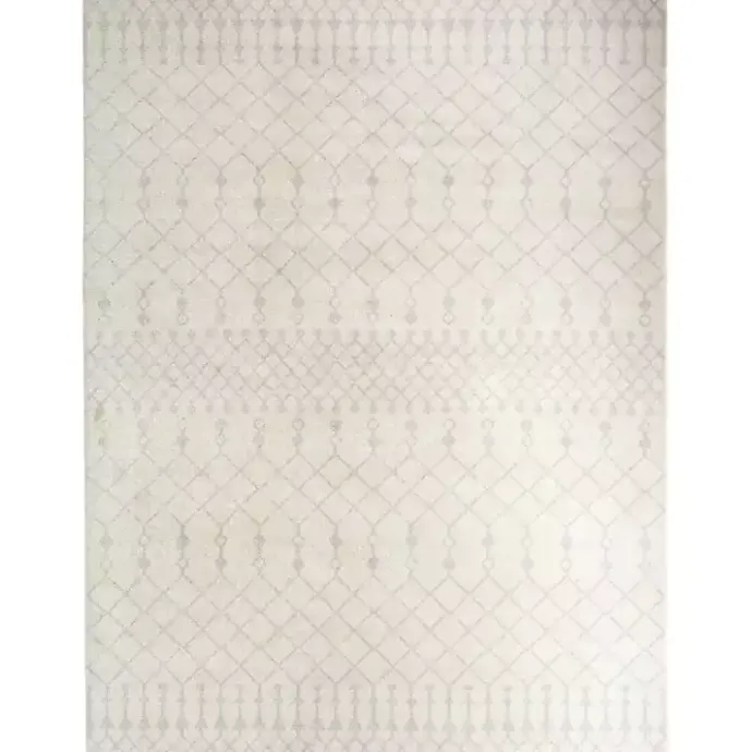 Hot Kirklands Home Moroccan Washable Area Rug, 9x12 Ivory