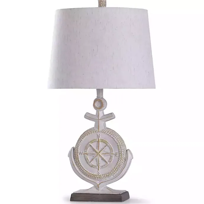 Hot Kirklands Home Ivory Nautical Anchor Table Lamp White