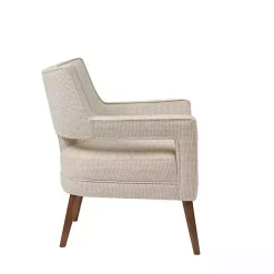 Sale Kirklands Home Open Back Mid-Century Modern Armchair Ivory