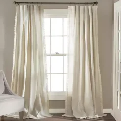 Kirklands Home Rosalie Curtain Panel Set, 95 in. Ivory