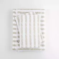Online Kirklands Home Rugged Stripes Puffed 3-pc. Queen Duvet Set Ivory