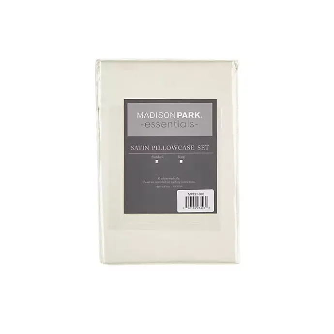 Sale Kirklands Home Satin King 2-pc. Pillow Case Set Ivory