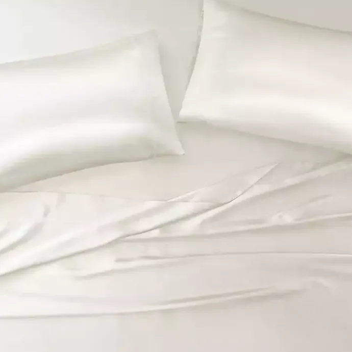 Sale Kirklands Home Satin King 2-pc. Pillow Case Set Ivory