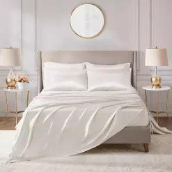 Kirklands Home Satin 6-pc. California King Sheet Set Ivory