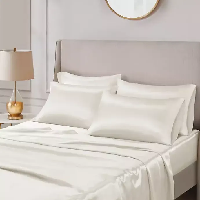 Kirklands Home Satin 6-pc. California King Sheet Set Ivory