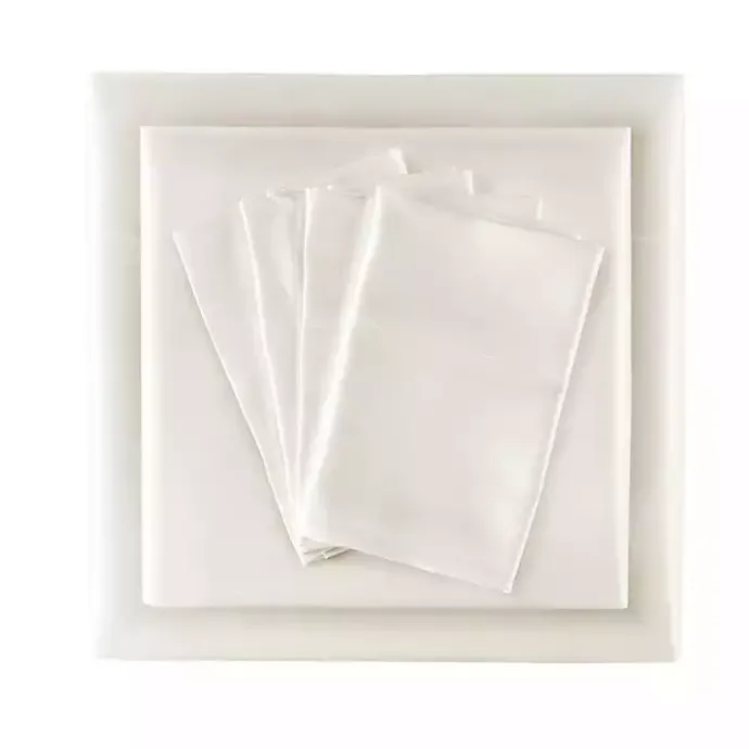 Online Kirklands Home Satin 6-pc. Queen Sheet Set Ivory