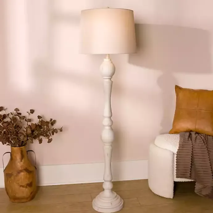 New Kirklands Home Savannah Floor Lamp Ivory