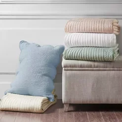 Hot Kirklands Home Scalloped Monica 3-pc. Queen Coverlet Set Ivory