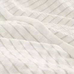 Kirklands Home Seersucker 3-pc. Full/Queen Comforter Set Ivory