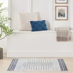 Clearance Kirklands Home Ivory Striated Sphere Washable Area Rug, 3x5
