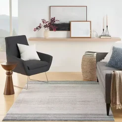 Kirklands Home Ivory Striated Sphere Washable Area Rug, 6x9