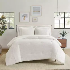 Discount Kirklands Home Striped Oversized King 3-pc. Comforter Set Ivory