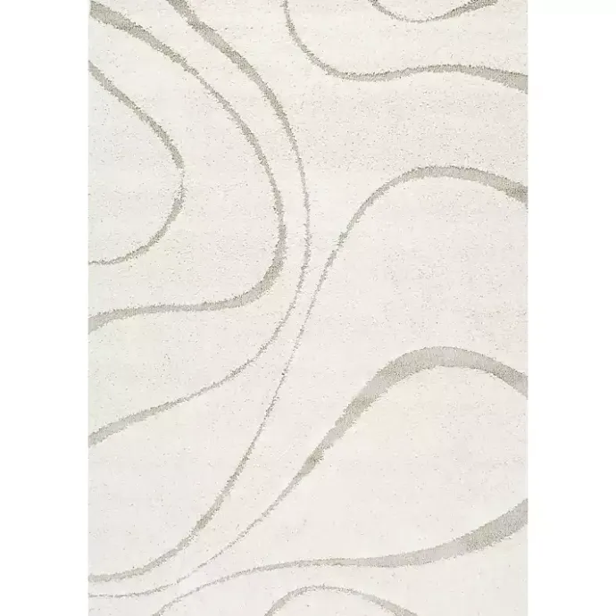 Outlet Kirklands Home Ivory Swirl Carolyn Area Rug, 5x8