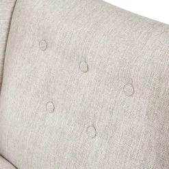 Online Kirklands Home Tufted Curved Accent Chair Ivory