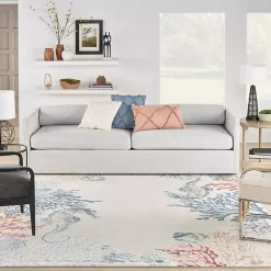 Hot Kirklands Home Ivory Underwater Paradise Area Rug, 7x9