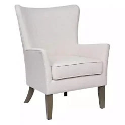 Best Kirklands Home Upholstered Armchair Ivory
