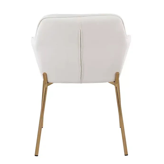 Kirklands Home Upholstered Daniella Dining Chairs, Set of 2 Ivory