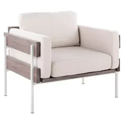 Online Kirklands Home Ivory Upholstered Wood Accent Chair Gray