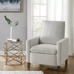 Hot Kirklands Home Upholstered Push-Back Recliner Ivory