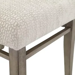 Clearance Kirklands Home Upholstered Wooden Dining Chairs, Set of 2 Ivory