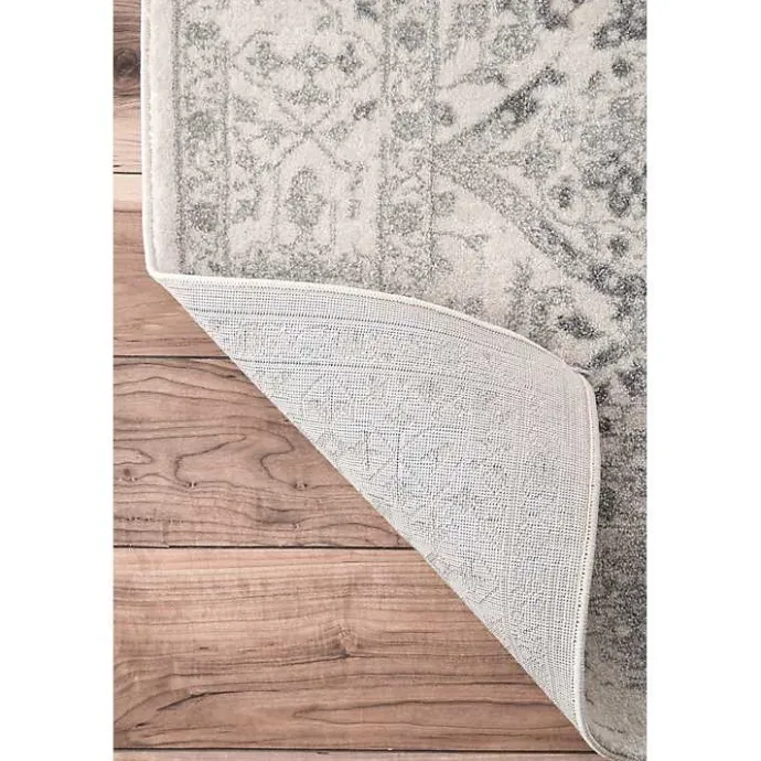 Best Kirklands Home Ivory Vintage Odell Square Area Rug, 8 ft.
