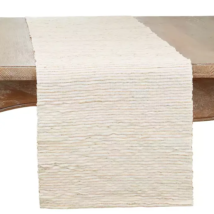 Online Kirklands Home Water Hyacinth Table Runner Ivory