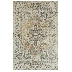 Discount Kirklands Home Wilcox Medallion Area Rug, 6x9 Ivory