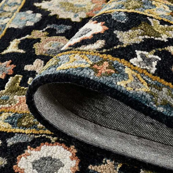 Online Kirklands Home Jackson Black Hand-Tufted Area Rug, 5x7