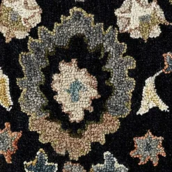 Discount Kirklands Home Jackson Black Hand-Tufted Area Rug, 8x10