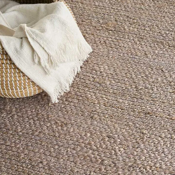 Discount Kirklands Home Jaxon Natural Jute Area Rug, 5x7 Gray