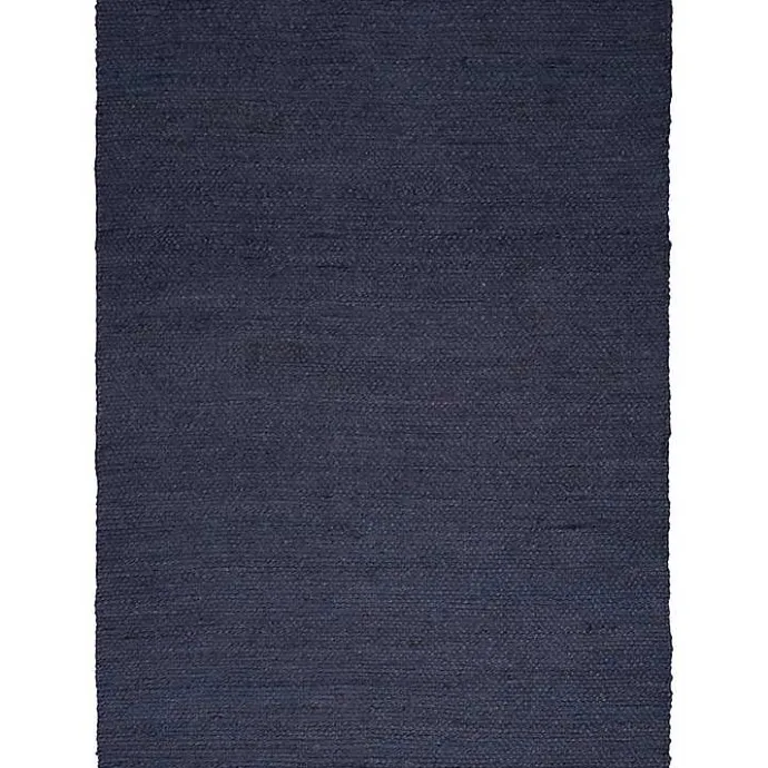 Kirklands Home Jaxon Navy Natural Jute Area Rug, 8x10 Blue