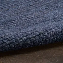 Kirklands Home Jaxon Navy Natural Jute Area Rug, 8x10 Blue