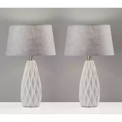 Best Kirklands Home Joan Table Lamps, Set of 2 Gray