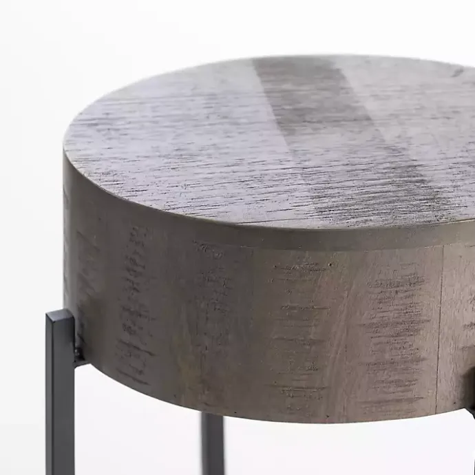 New Kirklands Home Jodi Mango Wood Side Table