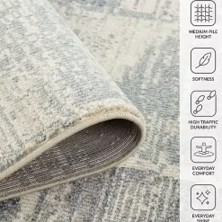 Discount Kirklands Home Jordan Aly Modern Runner, 2x10 Gray