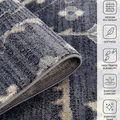 Outlet Kirklands Home Jordan Eva Medallion Area Rug, 6x9 Purple