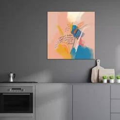 Clearance Kirklands Home Joy Anyway Abstract Canvas Art Print